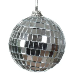 KAEMINGK Lot de 24 boules de Noël (D60 mm) Disco facette Argent Clearance