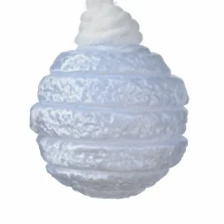 KAEMINGK Lot de 3 boules de Noël (D80 mm) en verre Silva Bleu clair