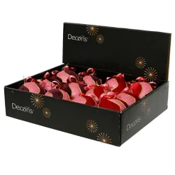 KAEMINGK Lot de 12 boules de Noël (D80 mm) Envoûtantes et figue Rouge Sale