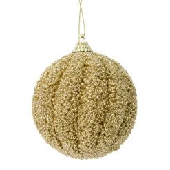 KAEMINGK Lot de 12 boules de Noël (D80 mm) Etincelle Or New