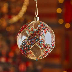 KAEMINGK Lot de 12 boules de Noël (D80 mm) Festive Multicolore