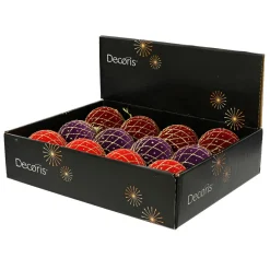KAEMINGK Lot de 12 boules de Noël (D80 mm) Palais Royal Multicolore Outlet