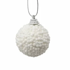 Feeric Lights & Christmas Lot de 10 boules de Noël (D40 mm) Petit Bill Blanc Outlet
