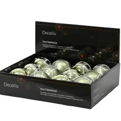 KAEMINGK Lot de 12 boules de Noël (D80 mm) Swiss Vert romarin Outlet