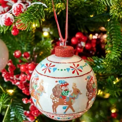 KAEMINGK Lot de 12 boules de Noël en verre (D80 mm) Elfes et rennes Multicolore Sale