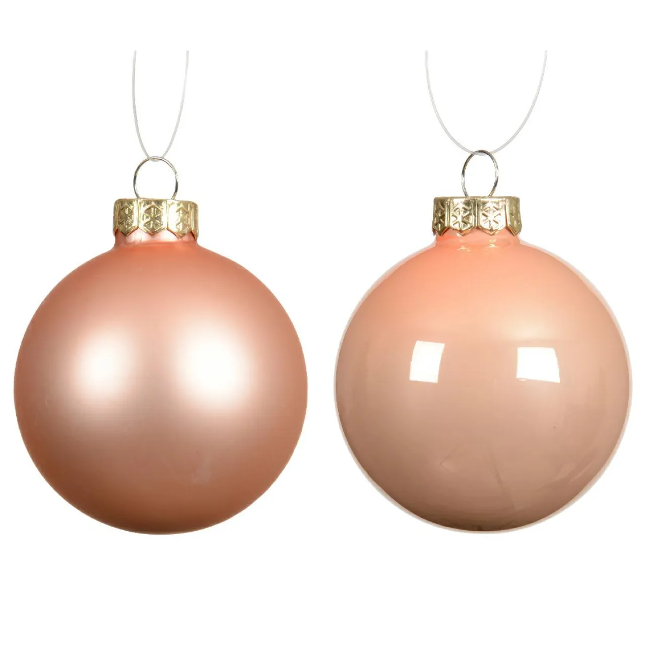 KAEMINGK Lot de 6 boules de Noël en verre (D80 mm) Boréal Pêche Outlet