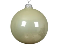 KAEMINGK Lot de 6 boules de Noël en verre (D80 mm) Arctique brillante Menthe blanche Vert menthe Online