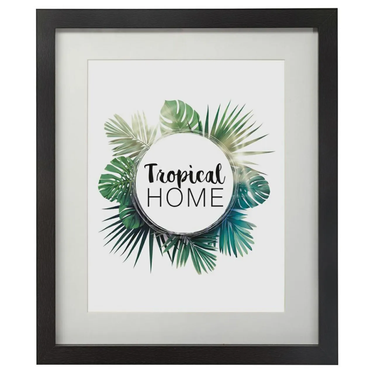 ATMOSPHERA Lot de 5 cadres Tropical Noir Hot