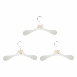 OSTARIA Lot de 3 cintres enfant bois Biche s Rose Discount