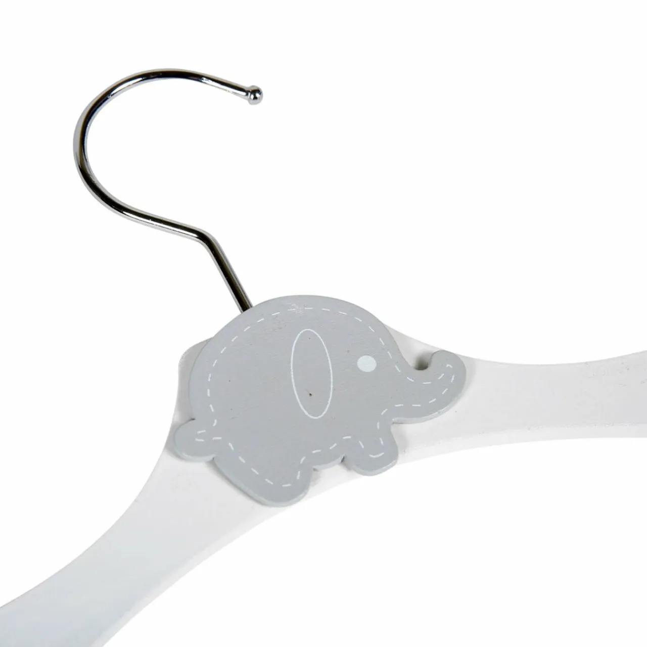 OSTARIA Lot de 3 cintres enfant bois Gris Outlet