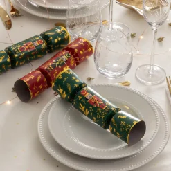 JJA Lot de 6 crackers de Noël Soldats Casse-noisette Vert et Rouge Multicolore Best