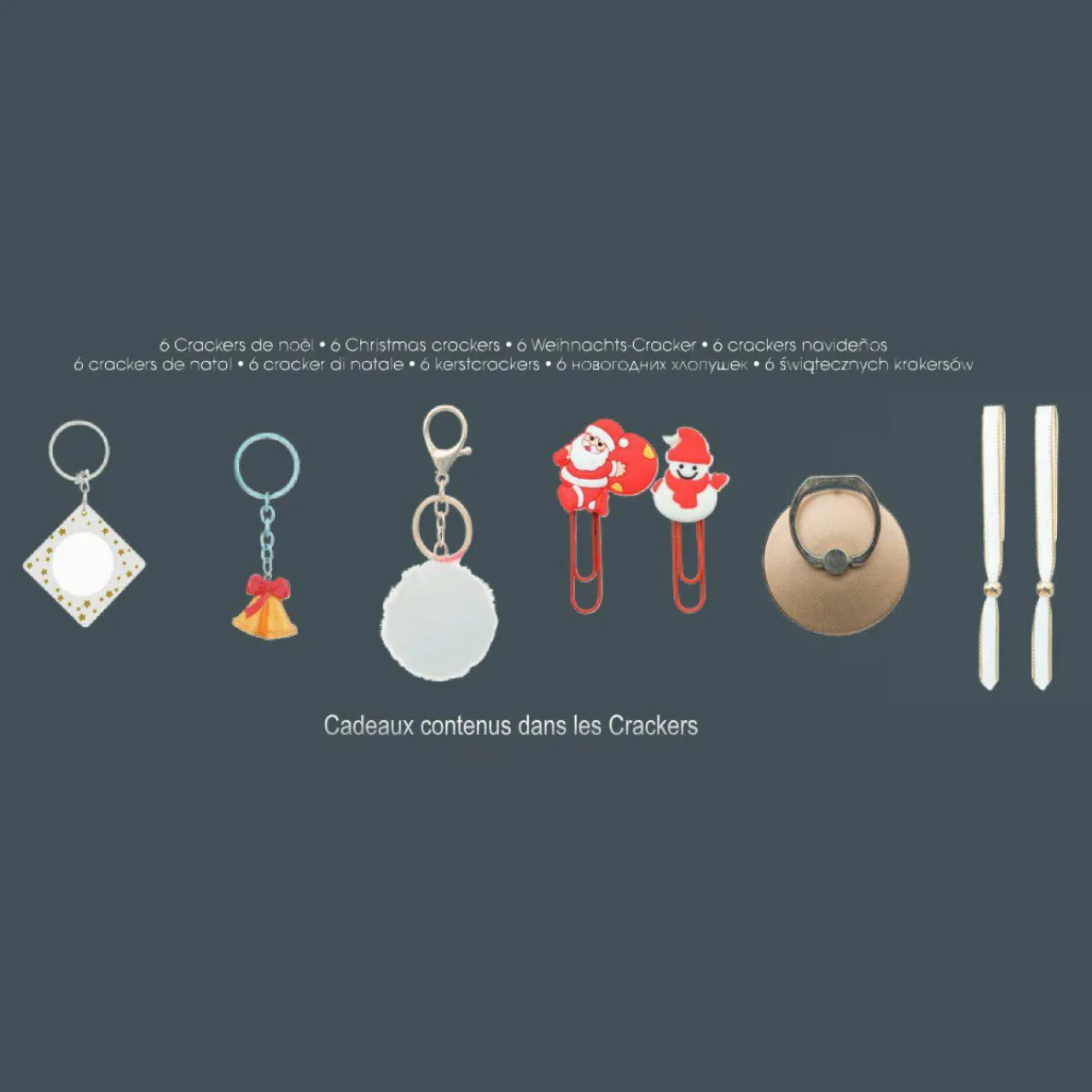 Feeric Lights & Christmas Lot de 6 crackers Sapin Or Outlet