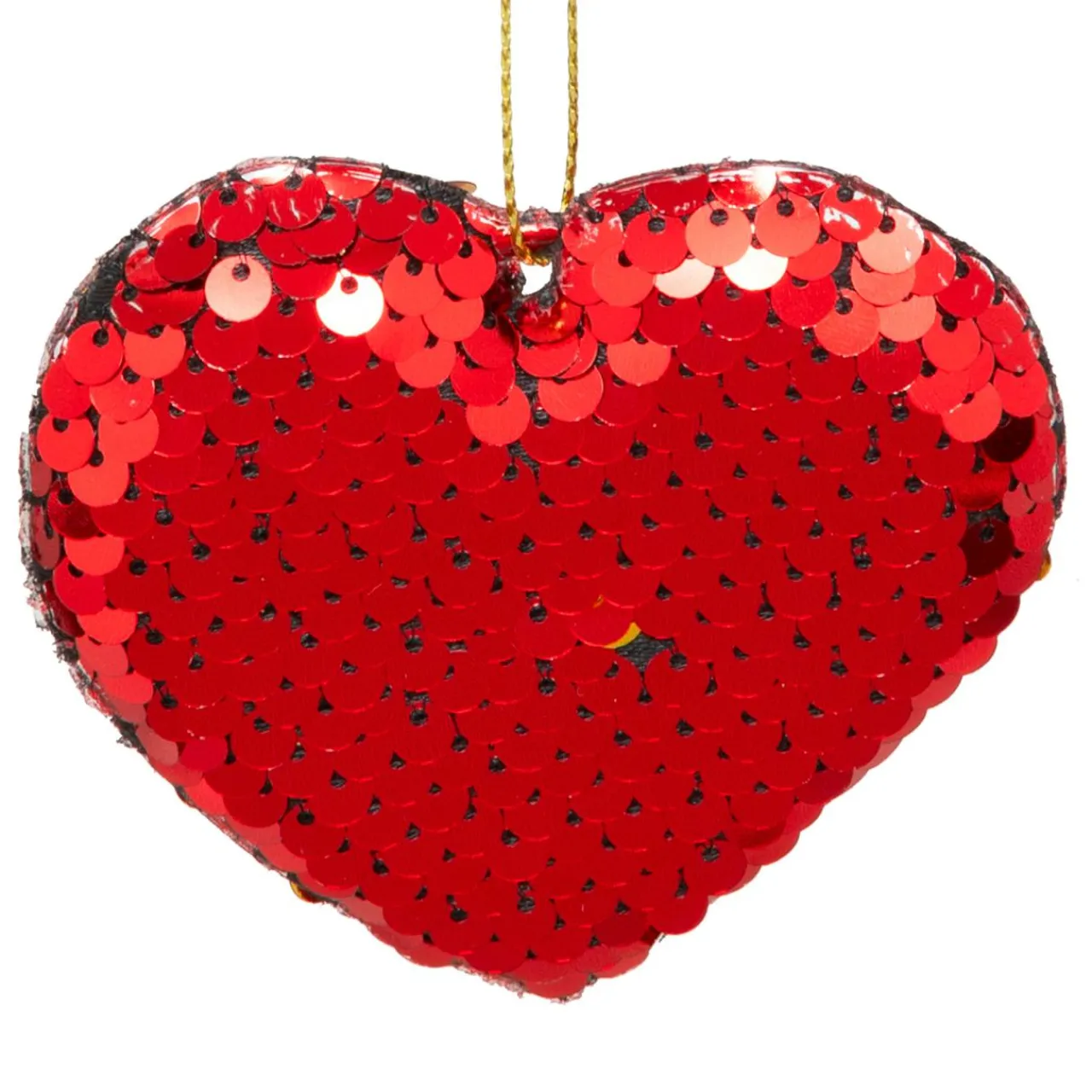 JJA Lot de 2 cœurs à suspendre (H7 cm) Sequins Rouge Online