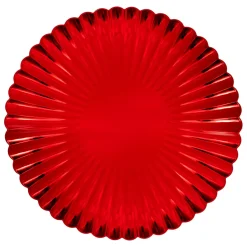 JJA Lot de 12 dessous d'assiette Coquille Rouge Hot