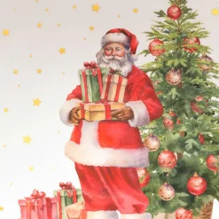 JJA Lot de 12 dessous d'assiette Père Noël et cadeaux Multicolore Best