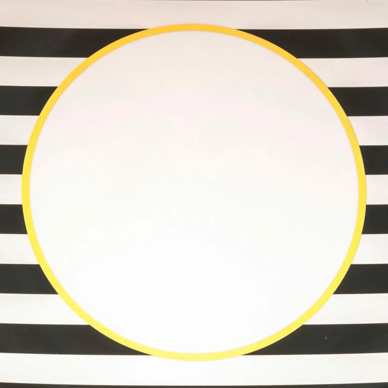 JJA Lot de 12 dessous d'assiette Rayées et Blanc Noir Best