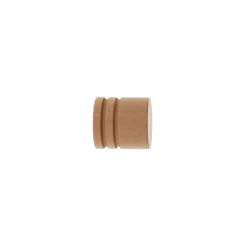 LUANCE Lot de 2 embouts tringle bois (D28 mm) Nils bouchon Vernis Beige Clearance