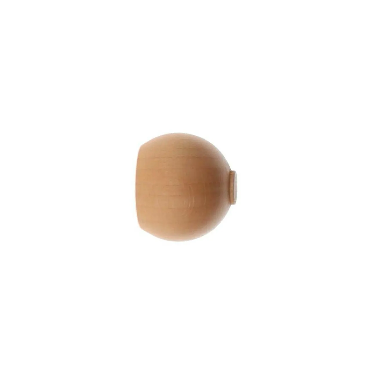 LUANCE Lot de 2 embouts tringle bois (D28 mm) Nils boule Vernis Beige New