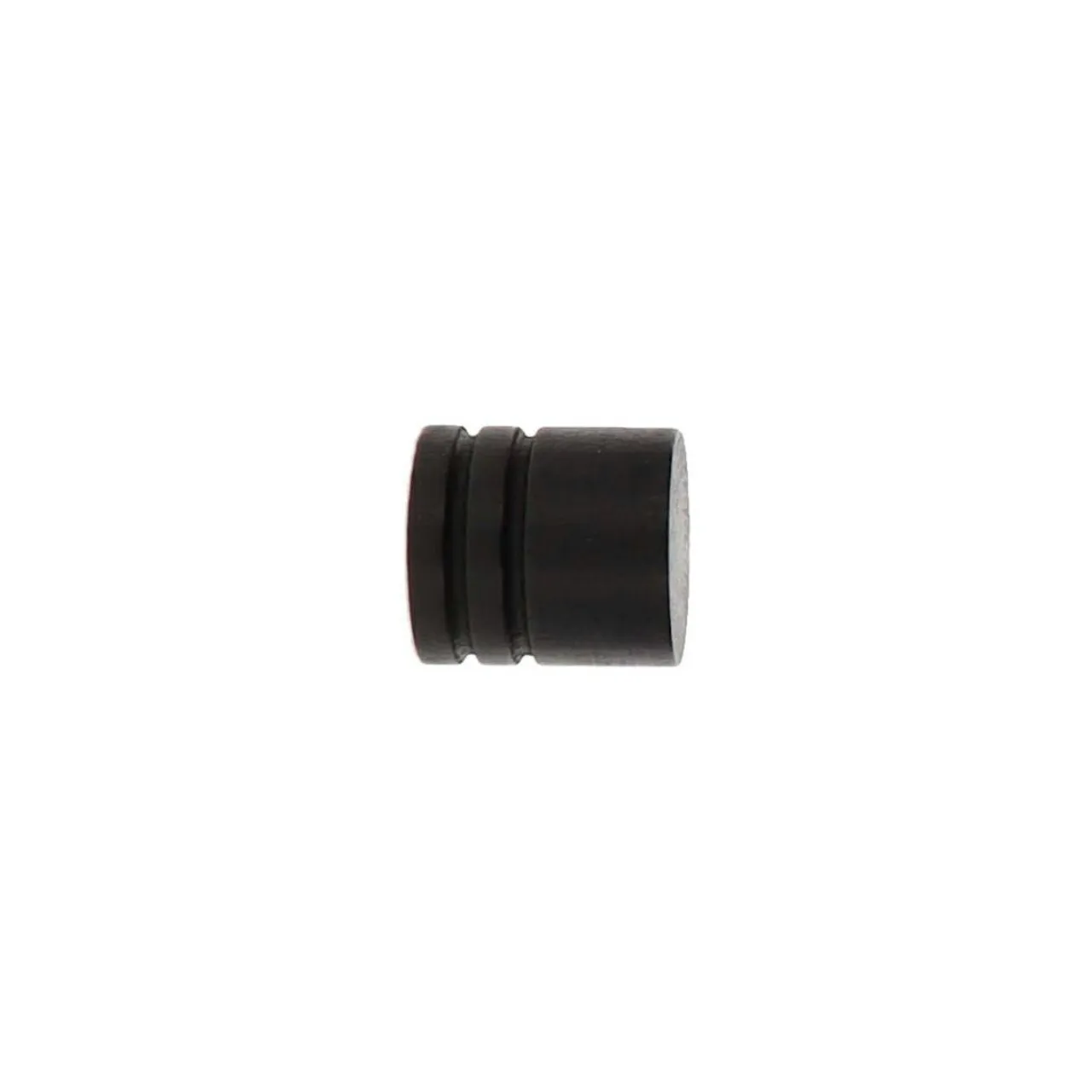 LUANCE Lot de 2 embouts tringle bois (D28 mm) Nils bouchon mat Noir New