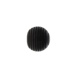 LUANCE Lot de 2 embouts tringle bois (D28 mm) Nils galaxie mat Noir