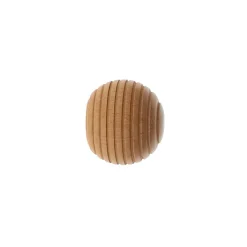 LUANCE Lot de 2 embouts tringle bois (D28 mm) Nils galaxie Vernis Beige Outlet