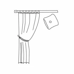LUANCE Lot de 2 embouts tringle (D20 mm) Jim Bouchons mat Argent