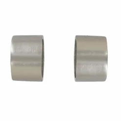 LUANCE Lot de 2 embouts tringle (D28 mm) Lino Bouchons mat Argent New