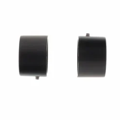 LUANCE Lot de 2 embouts tringle (D28 mm) Lino Bouchons mat Noir Hot