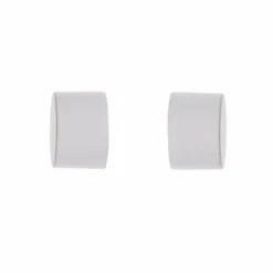 LUANCE Lot de 2 embouts tringle (D28 mm) Lino Bouchons mat Blanc