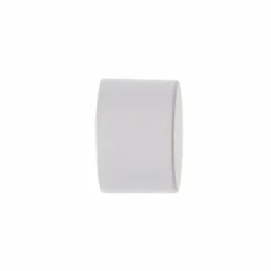 LUANCE Lot de 2 embouts tringle (D28 mm) Lino Bouchons mat Blanc