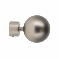 LUANCE Lot de 2 embouts tringle (D28 mm) Lino Gaia mat Argent Hot