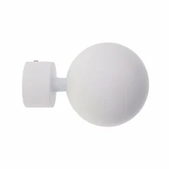 LUANCE Lot de 2 embouts tringle (D28 mm) Lino Gaia mat Blanc Hot