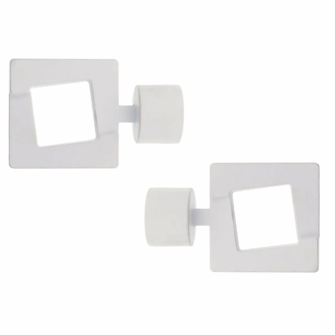 LUANCE Lot de 2 embouts tringle (D28 mm) Lino Upper east side mat Blanc Online