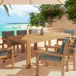 MOBELLIA Lot de 2 fauteuils de jardin empilables en bois d'acacia Bornéo Gris Anthracite Best