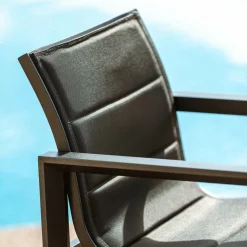 MOBELLIA Lot de 2 fauteuils de jardin en aluminium Elba Gris Anthracite Sale