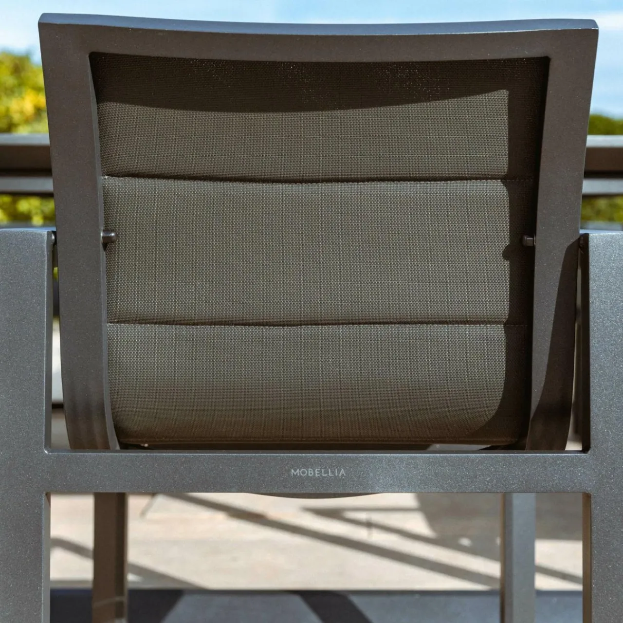 MOBELLIA Lot de 2 fauteuils de jardin en aluminium Elba Gris Anthracite Sale