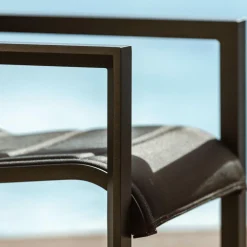 MOBELLIA Lot de 2 fauteuils de jardin en aluminium Elba Gris Anthracite Sale