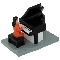 JJA Lot de 5 figurines et accessoires pour village (H22 cm) Musique et kiosque Multicolore