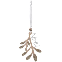 Feeric Lights & Christmas Lot de 4 flocons de Noël à suspendre (H10 cm) Natural Blanc Best