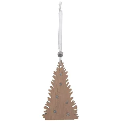 Feeric Lights & Christmas Lot de 4 flocons de Noël à suspendre (H10 cm) Natural Blanc Best
