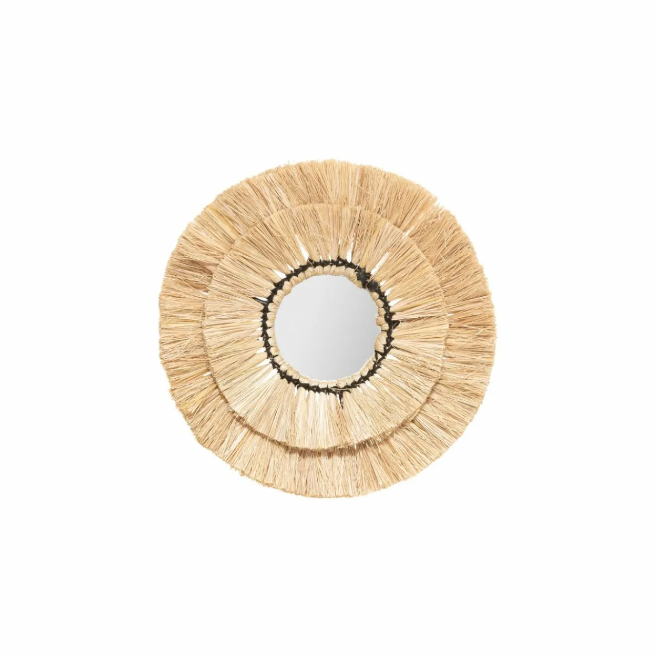 ATMOSPHERA Lot de 3 miroirs (D20-30-40 cm) Alba Naturel Hot