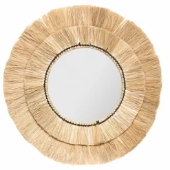 ATMOSPHERA Lot de 3 miroirs (D20-30-40 cm) Alba Naturel Hot