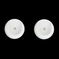 LUANCE Lot de 2 naissances tringle bois (L45 / D28 mm) Nils Blanc Best