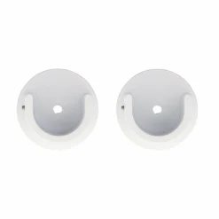 LUANCE Lot de 2 naissances tringle rideau (D28 mm) Lino mat Blanc Online