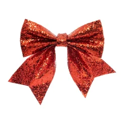 Feeric Lights & Christmas Lot de 2 nœuds (H15 cm) Paillettes Rouge Best