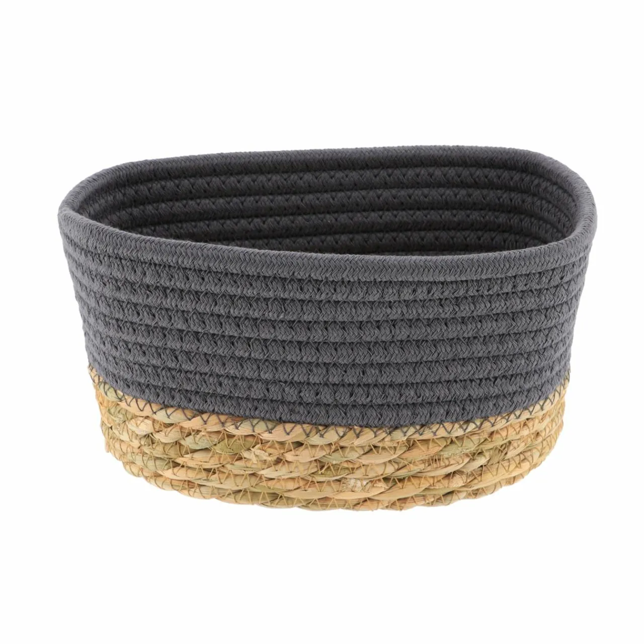 TENDANCE Lot de 3 paniers de rangement (H13 cm) Timeless Gris Discount
