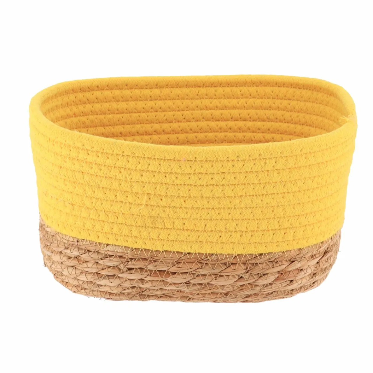 TENDANCE Lot de 3 paniers de rangement (H13 cm) Timeless Jaune moutarde Discount