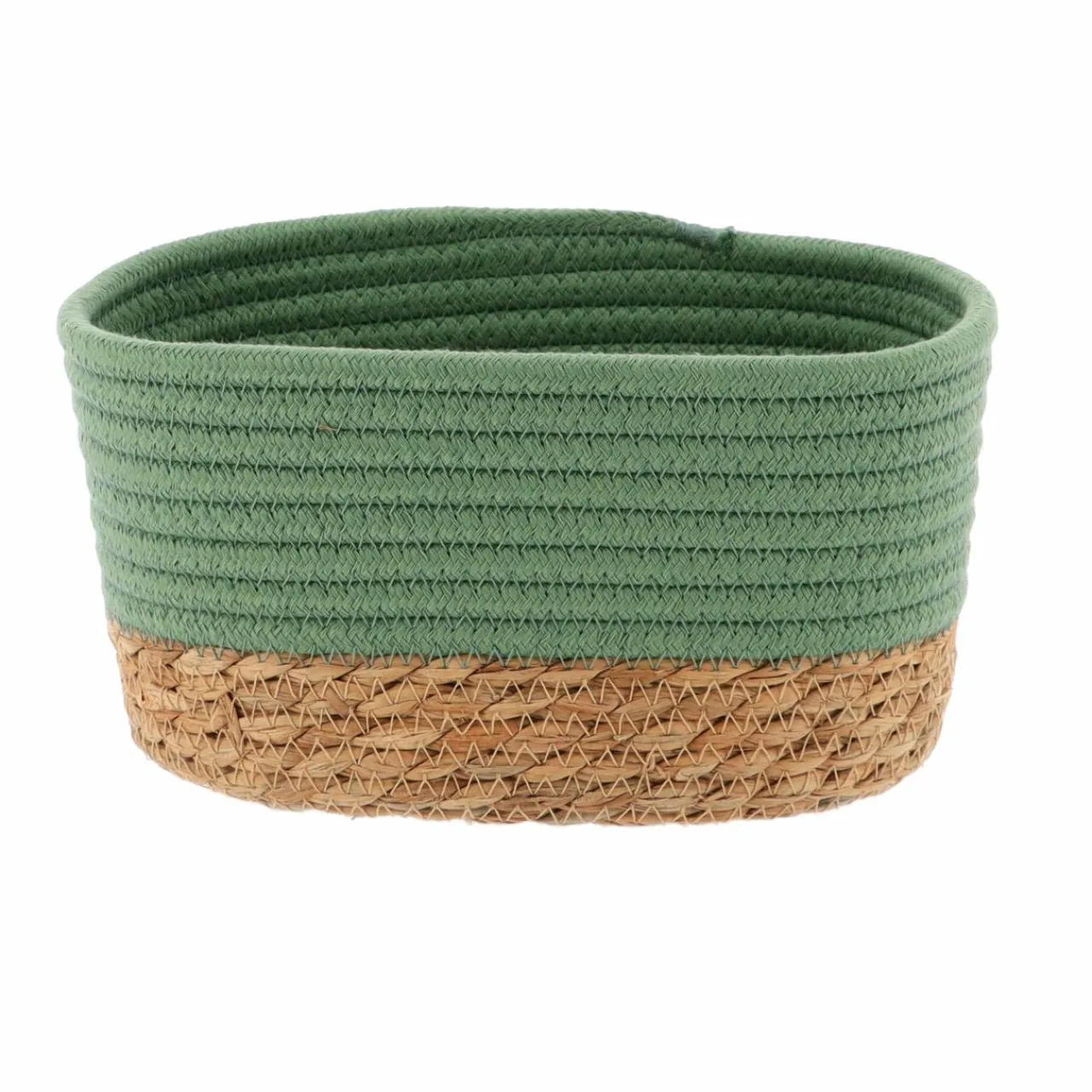 TENDANCE Lot de 3 paniers de rangement (H13 cm) Timeless Vert Vert kaki Clearance
