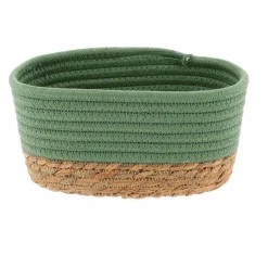 TENDANCE Lot de 3 paniers de rangement (H13 cm) Timeless Vert Vert kaki Clearance