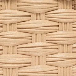 5 Five Simply Smart Lot de 3 paniers de rangement tressés bas (27 x 20 cm) Garlic Beige New